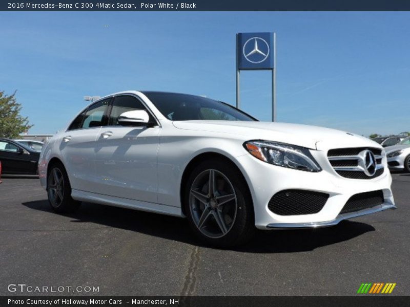 Polar White / Black 2016 Mercedes-Benz C 300 4Matic Sedan