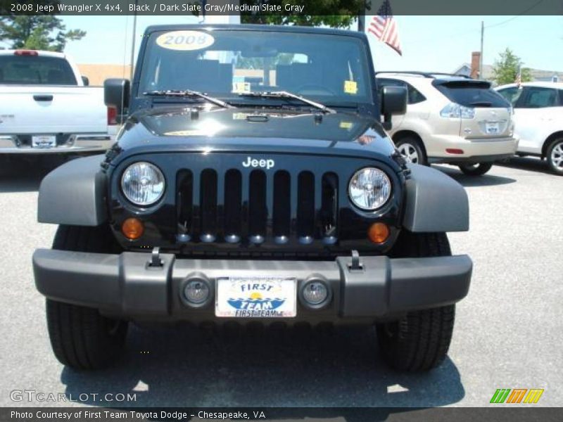Black / Dark Slate Gray/Medium Slate Gray 2008 Jeep Wrangler X 4x4
