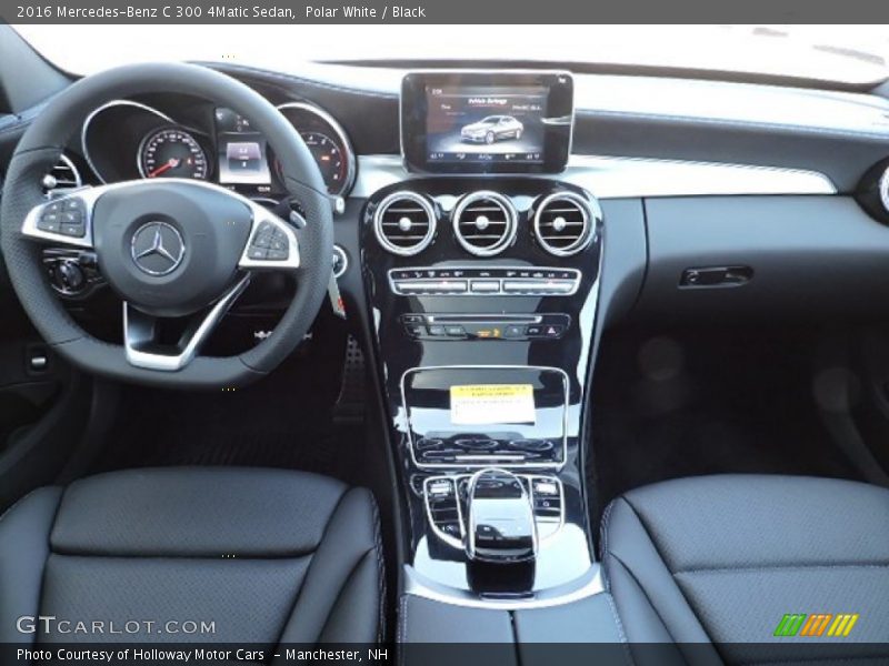 Polar White / Black 2016 Mercedes-Benz C 300 4Matic Sedan