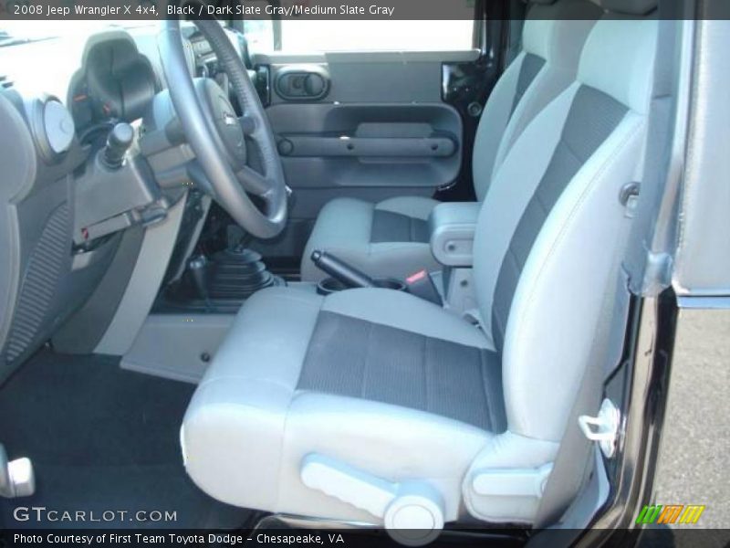 Black / Dark Slate Gray/Medium Slate Gray 2008 Jeep Wrangler X 4x4
