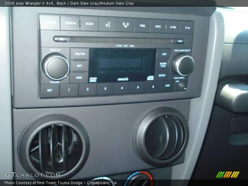 Black / Dark Slate Gray/Medium Slate Gray 2008 Jeep Wrangler X 4x4