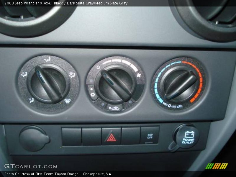 Black / Dark Slate Gray/Medium Slate Gray 2008 Jeep Wrangler X 4x4