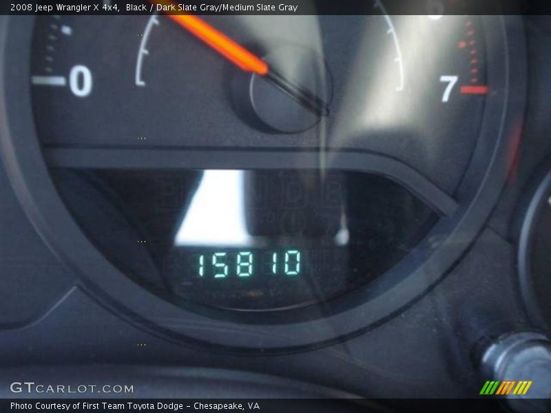 Black / Dark Slate Gray/Medium Slate Gray 2008 Jeep Wrangler X 4x4