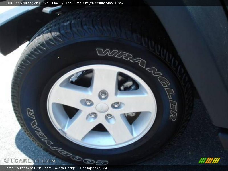 Black / Dark Slate Gray/Medium Slate Gray 2008 Jeep Wrangler X 4x4