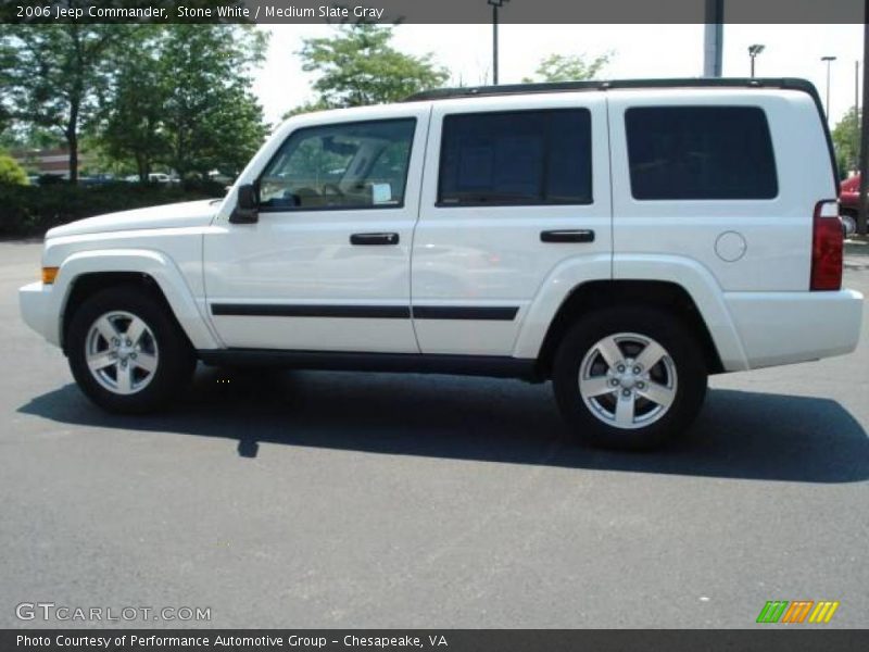 Stone White / Medium Slate Gray 2006 Jeep Commander