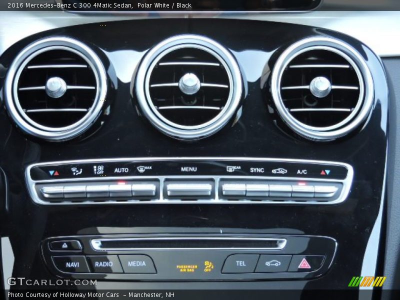 Polar White / Black 2016 Mercedes-Benz C 300 4Matic Sedan