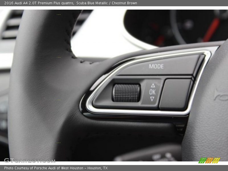 Scuba Blue Metallic / Chestnut Brown 2016 Audi A4 2.0T Premium Plus quattro