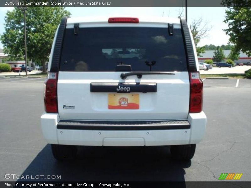 Stone White / Medium Slate Gray 2006 Jeep Commander