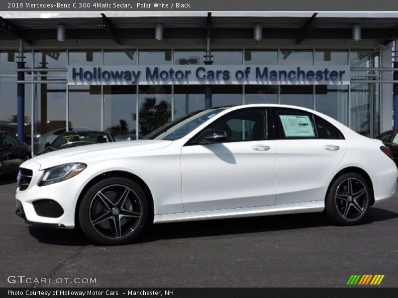 Polar White / Black 2016 Mercedes-Benz C 300 4Matic Sedan