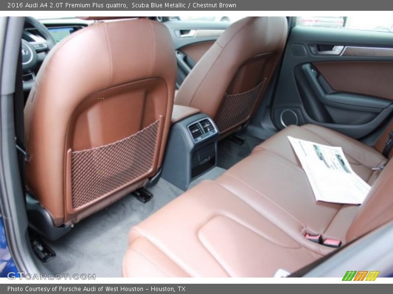 Scuba Blue Metallic / Chestnut Brown 2016 Audi A4 2.0T Premium Plus quattro