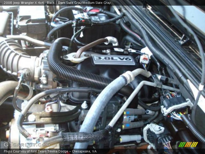 Black / Dark Slate Gray/Medium Slate Gray 2008 Jeep Wrangler X 4x4