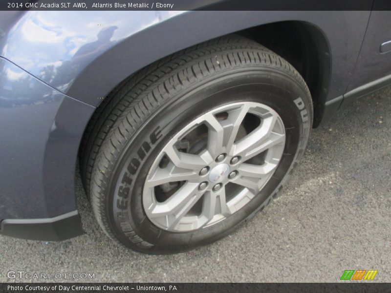 Atlantis Blue Metallic / Ebony 2014 GMC Acadia SLT AWD