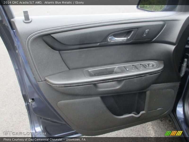 Atlantis Blue Metallic / Ebony 2014 GMC Acadia SLT AWD