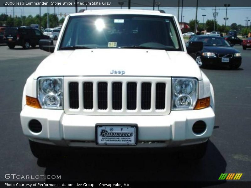 Stone White / Medium Slate Gray 2006 Jeep Commander
