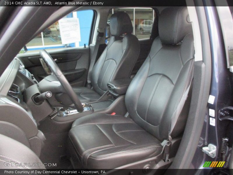Atlantis Blue Metallic / Ebony 2014 GMC Acadia SLT AWD