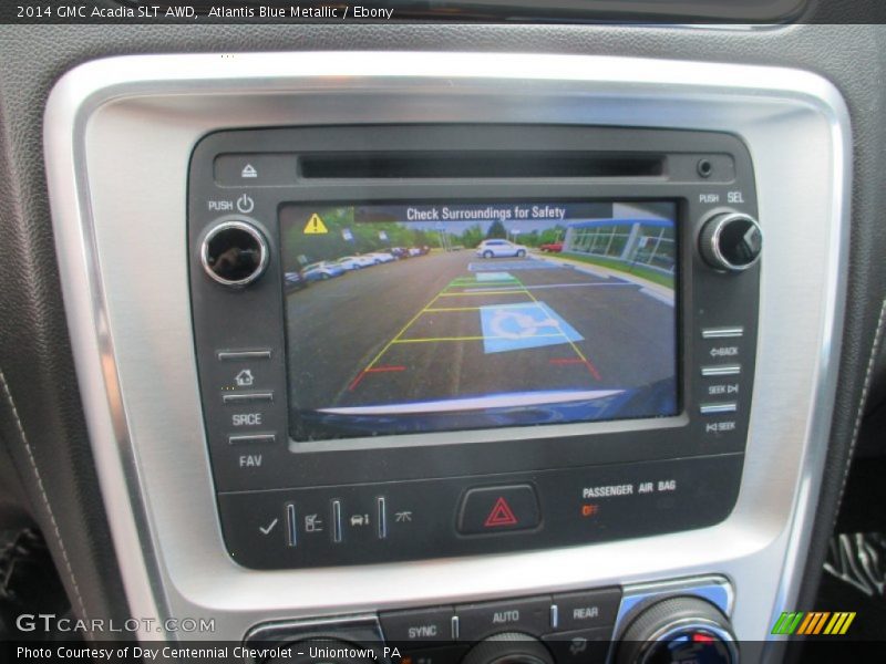 Atlantis Blue Metallic / Ebony 2014 GMC Acadia SLT AWD