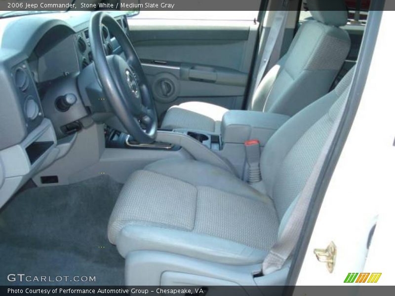 Stone White / Medium Slate Gray 2006 Jeep Commander