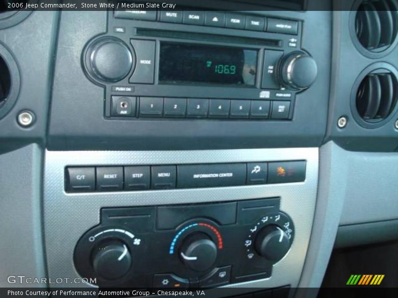 Stone White / Medium Slate Gray 2006 Jeep Commander