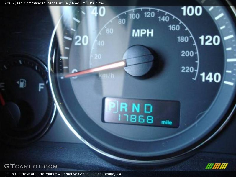 Stone White / Medium Slate Gray 2006 Jeep Commander