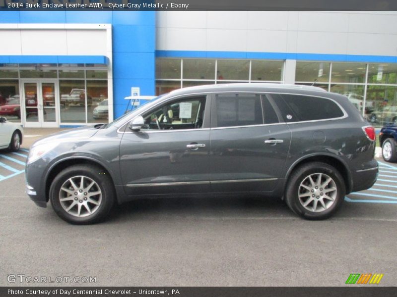 Cyber Gray Metallic / Ebony 2014 Buick Enclave Leather AWD