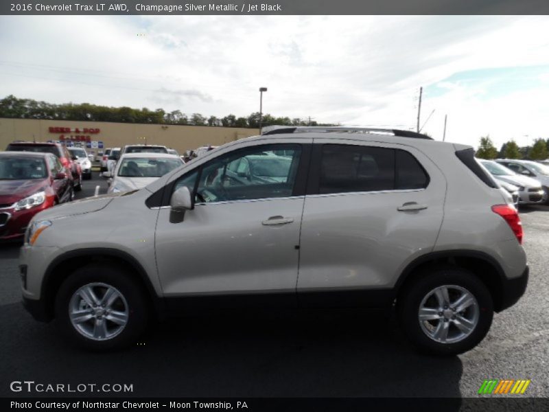 Champagne Silver Metallic / Jet Black 2016 Chevrolet Trax LT AWD