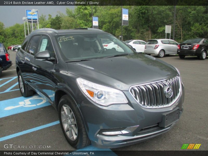 Cyber Gray Metallic / Ebony 2014 Buick Enclave Leather AWD