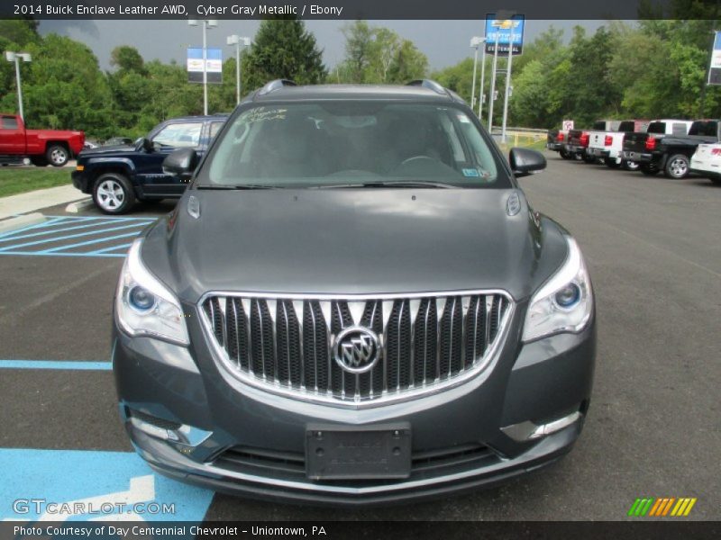 Cyber Gray Metallic / Ebony 2014 Buick Enclave Leather AWD