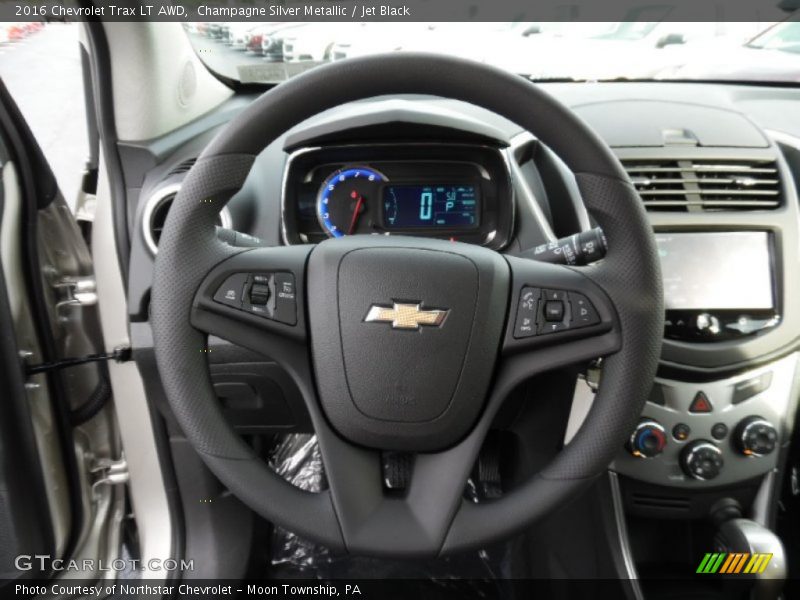 Champagne Silver Metallic / Jet Black 2016 Chevrolet Trax LT AWD