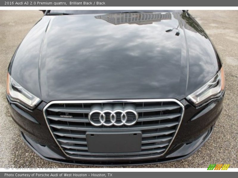 Brilliant Black / Black 2016 Audi A3 2.0 Premium quattro