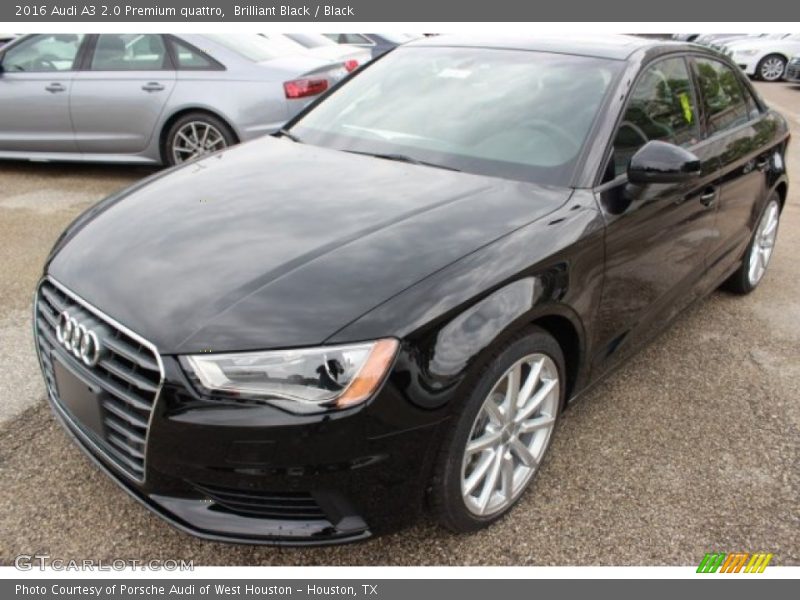 Brilliant Black / Black 2016 Audi A3 2.0 Premium quattro