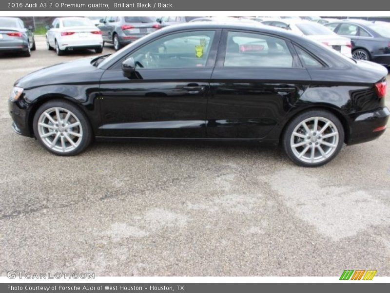 Brilliant Black / Black 2016 Audi A3 2.0 Premium quattro