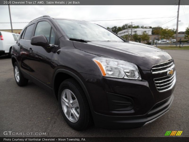 Sable Metallic / Jet Black 2016 Chevrolet Trax LT AWD