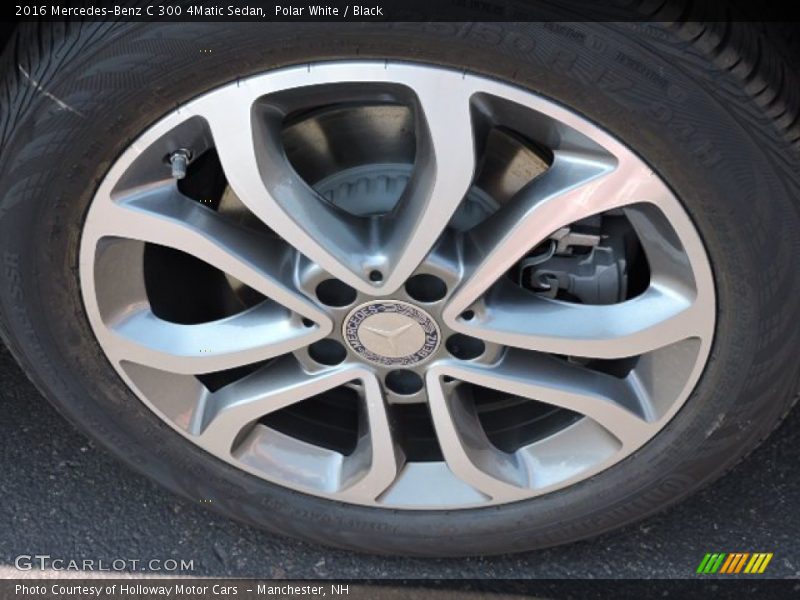 Polar White / Black 2016 Mercedes-Benz C 300 4Matic Sedan