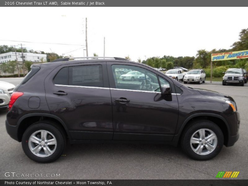 Sable Metallic / Jet Black 2016 Chevrolet Trax LT AWD