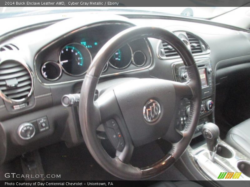 Cyber Gray Metallic / Ebony 2014 Buick Enclave Leather AWD