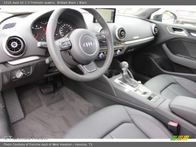 Brilliant Black / Black 2016 Audi A3 2.0 Premium quattro