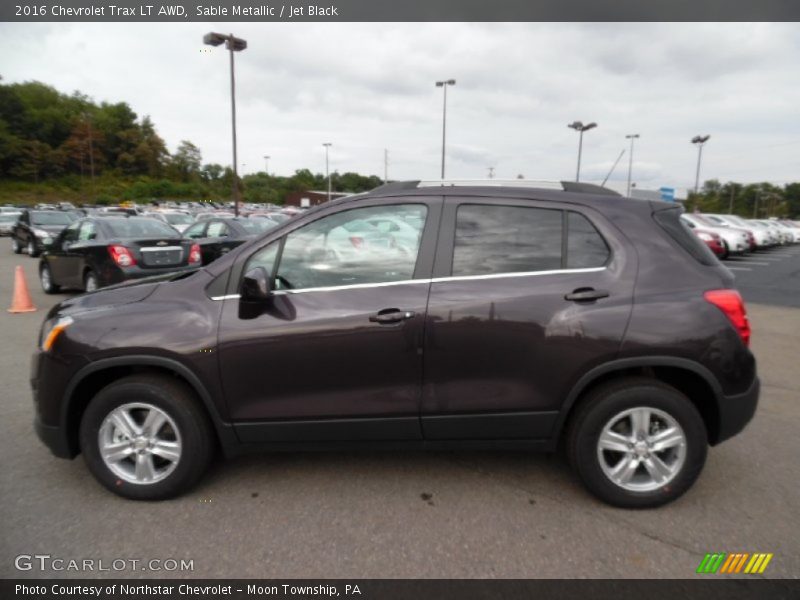 Sable Metallic / Jet Black 2016 Chevrolet Trax LT AWD
