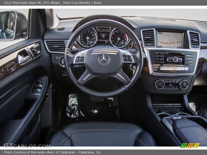 Steel Grey Metallic / Black 2013 Mercedes-Benz ML 350 4Matic