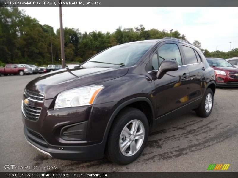 Sable Metallic / Jet Black 2016 Chevrolet Trax LT AWD