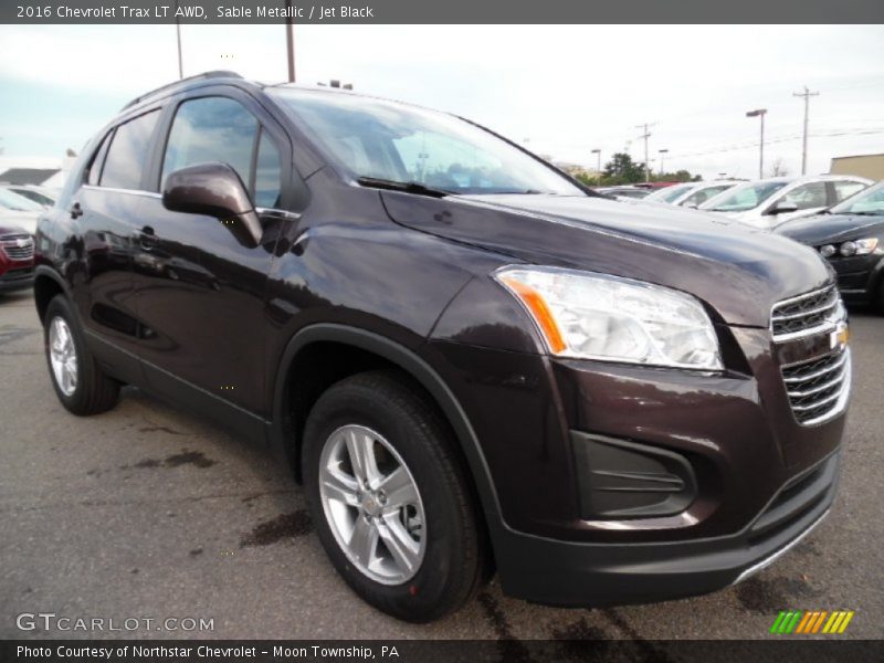 Sable Metallic / Jet Black 2016 Chevrolet Trax LT AWD