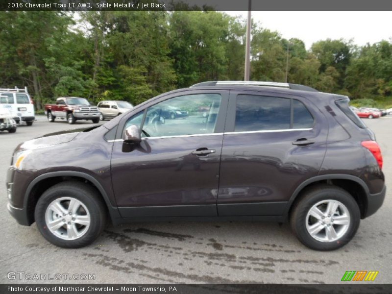 Sable Metallic / Jet Black 2016 Chevrolet Trax LT AWD