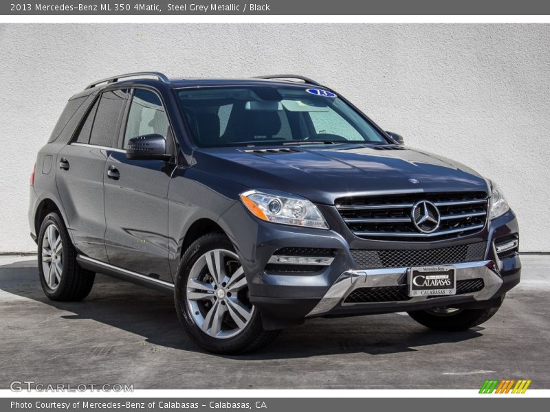 Steel Grey Metallic / Black 2013 Mercedes-Benz ML 350 4Matic