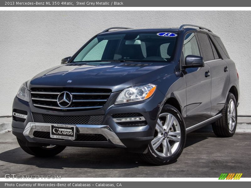 Steel Grey Metallic / Black 2013 Mercedes-Benz ML 350 4Matic