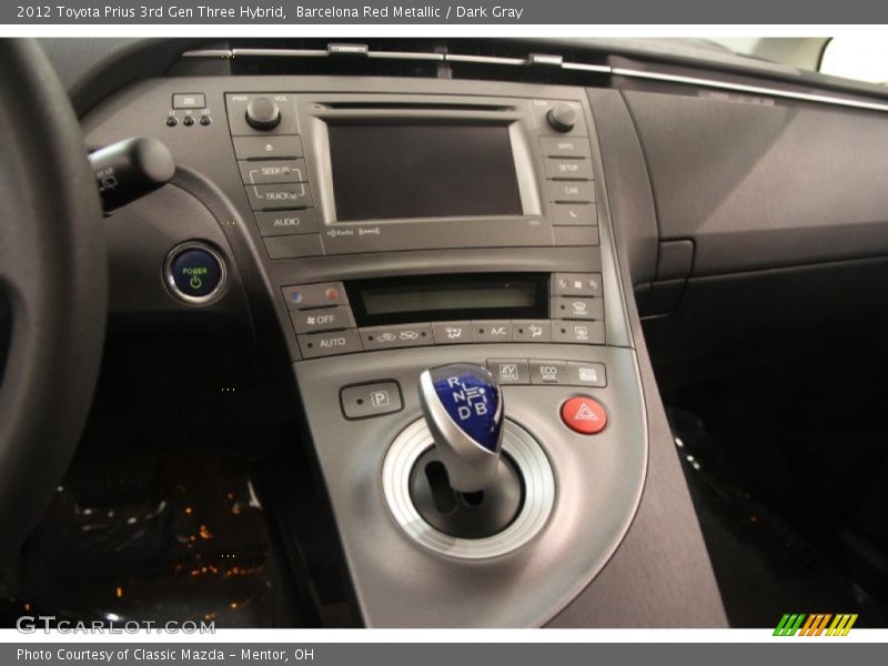 Barcelona Red Metallic / Dark Gray 2012 Toyota Prius 3rd Gen Three Hybrid