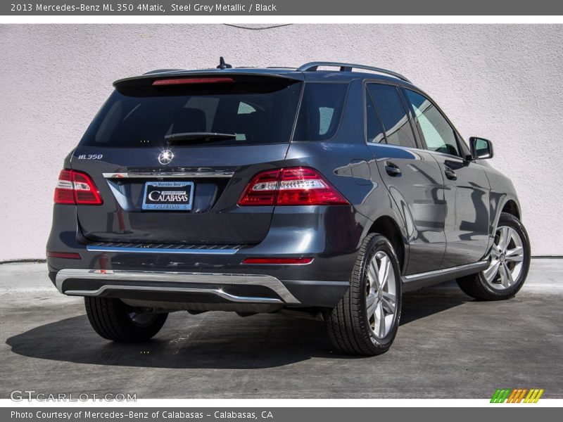 Steel Grey Metallic / Black 2013 Mercedes-Benz ML 350 4Matic