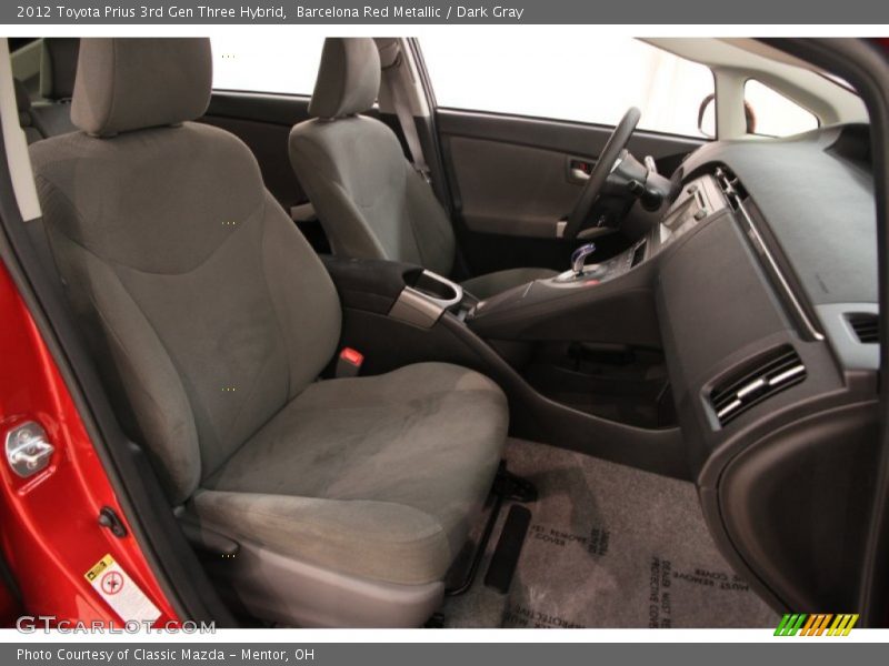 Barcelona Red Metallic / Dark Gray 2012 Toyota Prius 3rd Gen Three Hybrid