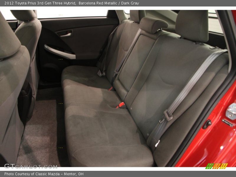 Barcelona Red Metallic / Dark Gray 2012 Toyota Prius 3rd Gen Three Hybrid