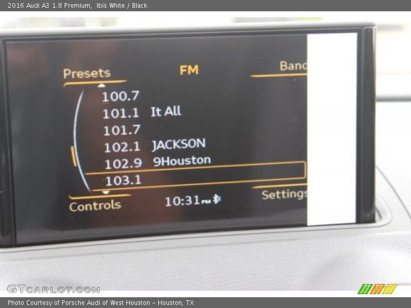 Ibis White / Black 2016 Audi A3 1.8 Premium
