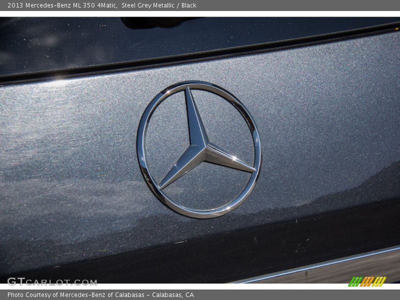 Steel Grey Metallic / Black 2013 Mercedes-Benz ML 350 4Matic