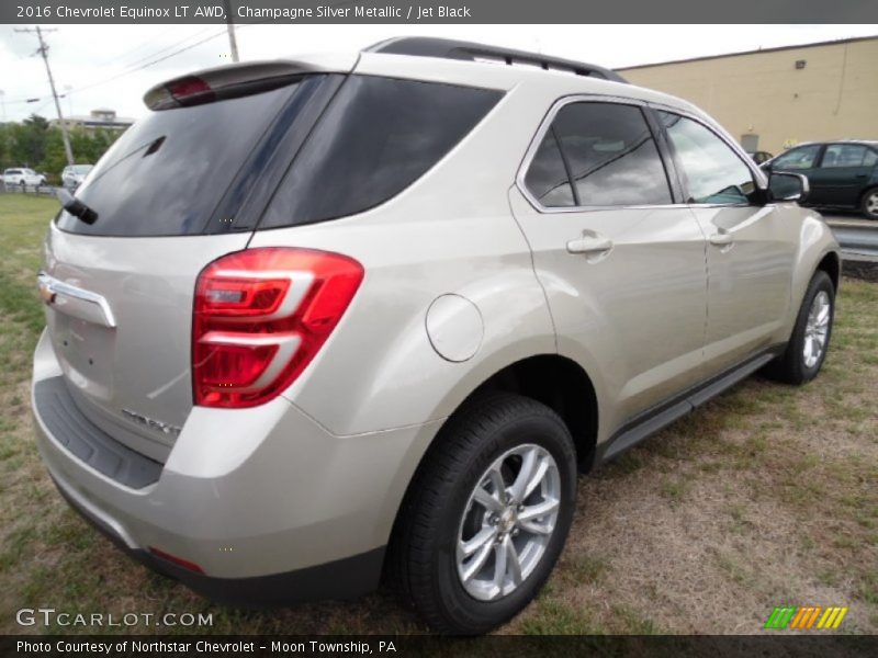 Champagne Silver Metallic / Jet Black 2016 Chevrolet Equinox LT AWD
